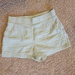 Gap Light Green Linen Gauze Shorts